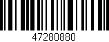 Código de barras (EAN, GTIN, SKU, ISBN): '47280880'