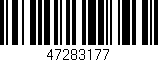 Código de barras (EAN, GTIN, SKU, ISBN): '47283177'