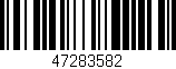 Código de barras (EAN, GTIN, SKU, ISBN): '47283582'
