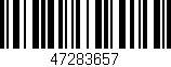 Código de barras (EAN, GTIN, SKU, ISBN): '47283657'