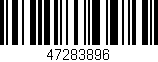 Código de barras (EAN, GTIN, SKU, ISBN): '47283896'