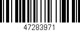 Código de barras (EAN, GTIN, SKU, ISBN): '47283971'
