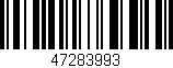 Código de barras (EAN, GTIN, SKU, ISBN): '47283993'