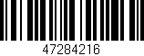 Código de barras (EAN, GTIN, SKU, ISBN): '47284216'