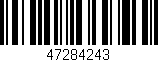 Código de barras (EAN, GTIN, SKU, ISBN): '47284243'