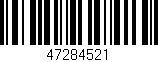 Código de barras (EAN, GTIN, SKU, ISBN): '47284521'