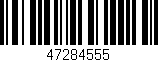Código de barras (EAN, GTIN, SKU, ISBN): '47284555'