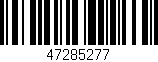 Código de barras (EAN, GTIN, SKU, ISBN): '47285277'