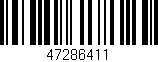 Código de barras (EAN, GTIN, SKU, ISBN): '47286411'