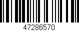 Código de barras (EAN, GTIN, SKU, ISBN): '47286570'