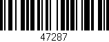 Código de barras (EAN, GTIN, SKU, ISBN): '47287'