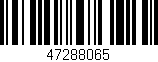 Código de barras (EAN, GTIN, SKU, ISBN): '47288065'