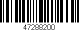 Código de barras (EAN, GTIN, SKU, ISBN): '47288200'