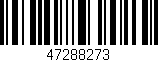 Código de barras (EAN, GTIN, SKU, ISBN): '47288273'