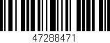 Código de barras (EAN, GTIN, SKU, ISBN): '47288471'