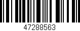 Código de barras (EAN, GTIN, SKU, ISBN): '47288563'