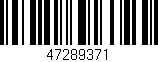 Código de barras (EAN, GTIN, SKU, ISBN): '47289371'