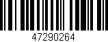 Código de barras (EAN, GTIN, SKU, ISBN): '47290264'