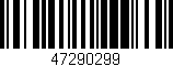 Código de barras (EAN, GTIN, SKU, ISBN): '47290299'