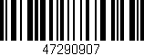 Código de barras (EAN, GTIN, SKU, ISBN): '47290907'