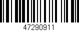 Código de barras (EAN, GTIN, SKU, ISBN): '47290911'