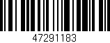 Código de barras (EAN, GTIN, SKU, ISBN): '47291183'
