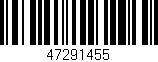 Código de barras (EAN, GTIN, SKU, ISBN): '47291455'
