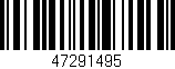 Código de barras (EAN, GTIN, SKU, ISBN): '47291495'