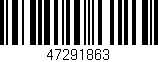 Código de barras (EAN, GTIN, SKU, ISBN): '47291863'