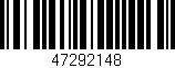 Código de barras (EAN, GTIN, SKU, ISBN): '47292148'