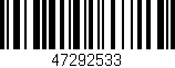 Código de barras (EAN, GTIN, SKU, ISBN): '47292533'