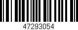 Código de barras (EAN, GTIN, SKU, ISBN): '47293054'