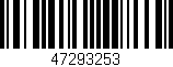 Código de barras (EAN, GTIN, SKU, ISBN): '47293253'