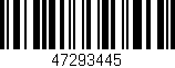 Código de barras (EAN, GTIN, SKU, ISBN): '47293445'