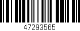 Código de barras (EAN, GTIN, SKU, ISBN): '47293565'