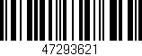 Código de barras (EAN, GTIN, SKU, ISBN): '47293621'