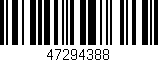 Código de barras (EAN, GTIN, SKU, ISBN): '47294388'