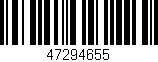 Código de barras (EAN, GTIN, SKU, ISBN): '47294655'
