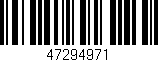 Código de barras (EAN, GTIN, SKU, ISBN): '47294971'