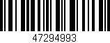 Código de barras (EAN, GTIN, SKU, ISBN): '47294993'