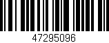 Código de barras (EAN, GTIN, SKU, ISBN): '47295096'
