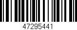 Código de barras (EAN, GTIN, SKU, ISBN): '47295441'