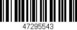 Código de barras (EAN, GTIN, SKU, ISBN): '47295543'