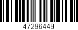 Código de barras (EAN, GTIN, SKU, ISBN): '47296449'