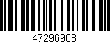 Código de barras (EAN, GTIN, SKU, ISBN): '47296908'