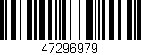 Código de barras (EAN, GTIN, SKU, ISBN): '47296979'