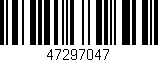 Código de barras (EAN, GTIN, SKU, ISBN): '47297047'