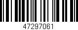 Código de barras (EAN, GTIN, SKU, ISBN): '47297061'