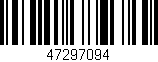 Código de barras (EAN, GTIN, SKU, ISBN): '47297094'