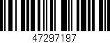 Código de barras (EAN, GTIN, SKU, ISBN): '47297197'